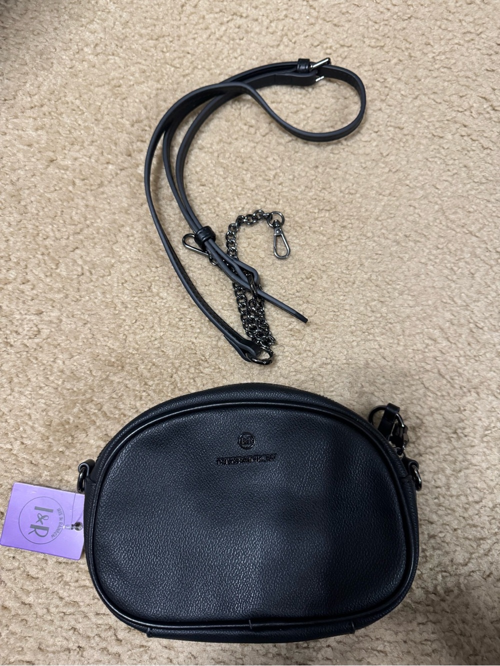 I&R street chic mini backpack and crossbody in black - Picture 5 of 5